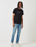 Norse Projects Niels Koordinaten-Logo-T-Shirt - Schwarz