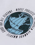 Norse Projects Niels Globe-Logo-T-Shirt - Weiß