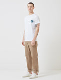 Norse Projects Niels Globe-Logo-T-Shirt - Weiß