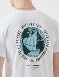 Norse Projects Niels Globe-Logo-T-Shirt - Weiß