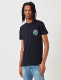 Norse Projects Niels Globe-Logo-T-Shirt - Dark Navy