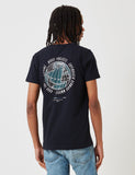 Norse Projects Niels Globe-Logo-T-Shirt - Dark Navy