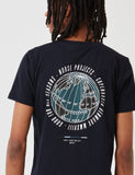 Norse Projects Niels Globe-Logo-T-Shirt - Dark Navy