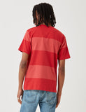 Norse Projects Johannes Block Streifen-T-Shirt - Askja Red