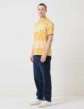 Norse Projects Johannes Block Streifen-T-Shirt - Sunwashed Gelb