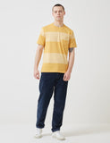 Norse Projects Johannes Block Streifen-T-Shirt - Sunwashed Gelb