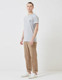 Norse Projects Niels Multi-Logo-T-Shirt - Hellgrau Melange