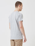 Norse Projects Niels Multi-Logo-T-Shirt - Hellgrau Melange