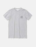 Norse Projects Niels Multi-Logo-T-Shirt - Hellgrau Melange