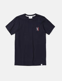 Norse Projects Niels Multi-Logo-T-Shirt - Dark Navy Blau