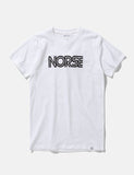 Norse Projects Niels Wasser Logo T-Shirt - Weiß