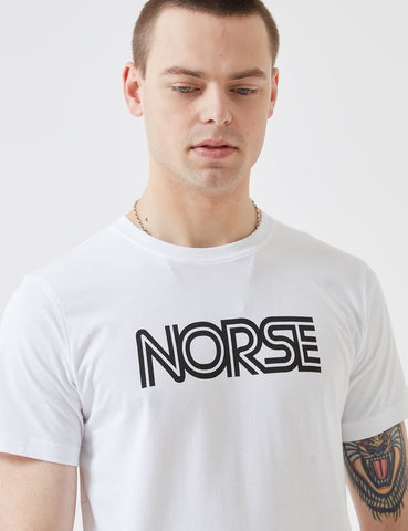 Norse Projects Niels Wasser Logo T-Shirt - Weiß