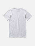 Norse Projects Niels Ivy Wave-Logo-T-Shirt - Hellgrau Melange