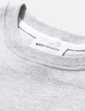 Norse Projects Niels Ivy Wave-Logo-T-Shirt - Hellgrau Melange