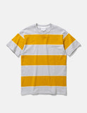 Norse Projects Johannes 3-Streifen-T-Shirt - Montpellier Gelb