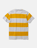 Norse Projects Johannes 3-Streifen-T-Shirt - Montpellier Gelb