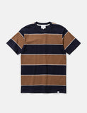 Norse Projects Johannes 3-Streifen-T-Shirt - Russet