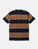 Norse Projects Johannes 3-Streifen-T-Shirt - Russet