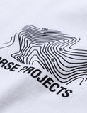 Norse Projects Niels Klein Topo-Logo-T-Shirt - Weiß