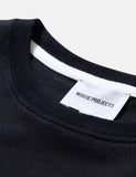 Norse Projects Niels Klein Topo-Logo-T-Shirt - Schwarz