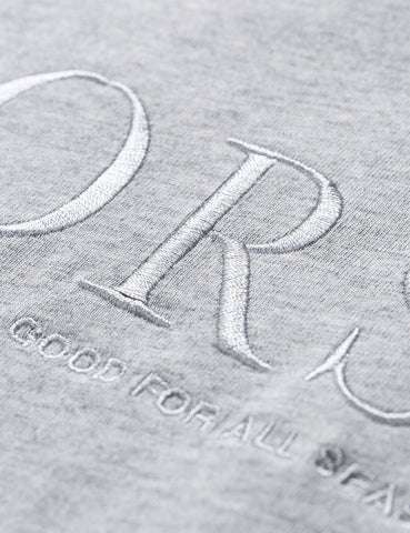 Norse Projects Niels Serif-Logo-T-Shirt - Hellgrau Melange