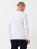 Norse Projects Niels Basic Langarm-T-Shirt - Weiß