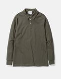 Norse Projects Ruben Langarm-Polo-Hemd (Baumwolle) - Ivy Green