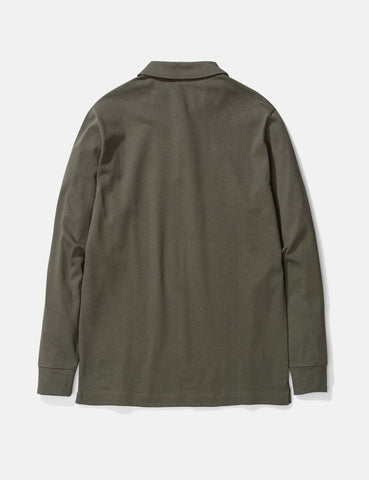 Norse Projects Ruben Langarm-Polo-Hemd (Baumwolle) - Ivy Green