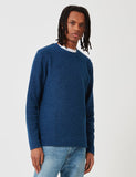 Norse Projects Halfdan Indigo Sweat - Indigo Blue