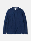 Norse Projects Halfdan Indigo Sweat - Indigo Blue