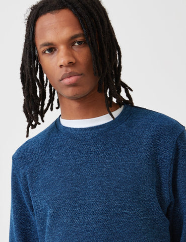 Norse Projects Halfdan Indigo Sweat - Indigo Blue