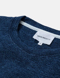 Norse Projects Halfdan Indigo Sweat - Indigo Blue