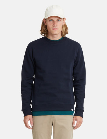 Norse Projects Vagn Klassisches Sweatshirt - Dunkelmarineblau