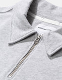 Norse Projects Jorn Half Zip Sweatshirt (Easy 330gsm Baumwolle) - Hellgrau Melange