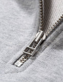 Norse Projects Jorn Half Zip Sweatshirt (Easy 330gsm Baumwolle) - Hellgrau Melange