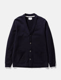 Norse Projects Vidar Sweat Cardigan - Dark Navy Blau