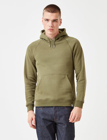 Norse Projects Ketel Hooded Sweatshirt - Lichen Green