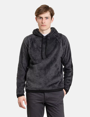 Norse Projects Tycho Hood Fleece - Schiefer-Grau