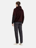 Norse Projects Tycho Hood Fleece - Mulberry Red