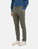 Norse Projects Aros Licht Twill Chino (Slim) - Getrocknete Olivgrün