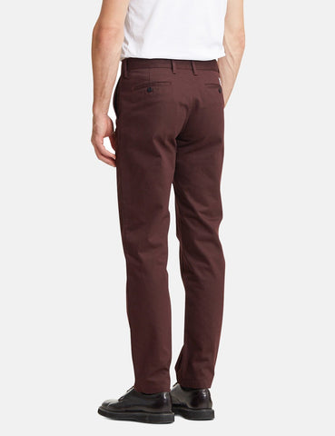 Norse Projects Aros Schweres Chino (Regular) - Aubergine Braun