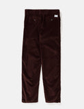 Norse Projects Aros Corduroy Chino - Burnt Sienna Brown