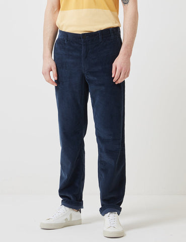 Norse Projects Aros Corduroy Chino - Ensign Blau