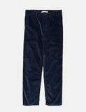 Norse Projects Aros Corduroy Chino - Ensign Blau