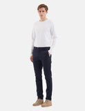 Norse Projects Aros Leichtes Stretch Chino (Slim) - Dark Navy Blau