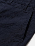 Norse Projects Aros Seersucker Shorts - Dunkelmarineblau