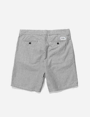 Norse Projects Aros Seersucker Shorts - Marine-Streifen