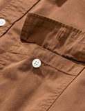 Norse Projects Villads Licht Twill Oberhemd - Ente Brown