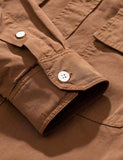 Norse Projects Villads Licht Twill Oberhemd - Ente Brown