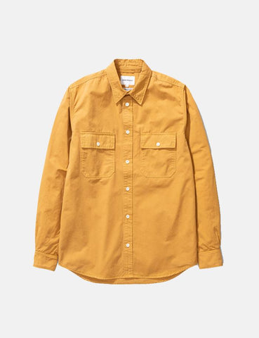 Norse Projects Villads Licht Twill Oberhemd - Montpellier Gelb